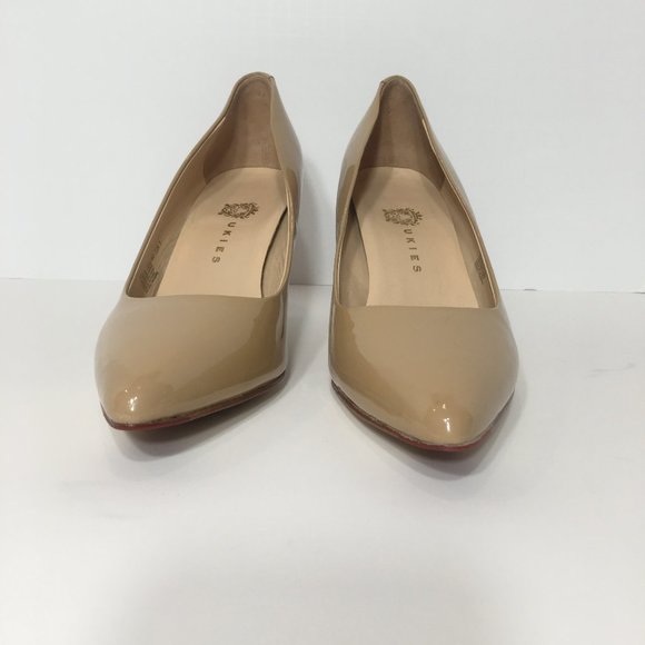 Ukies Ari Sandy Beige Heels Nanogel Technology 9 - Picture 3 of 7